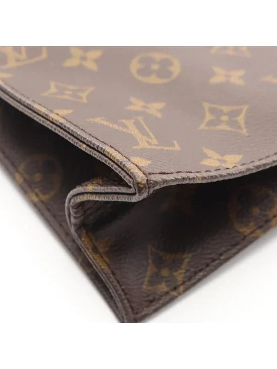 Louis Vuitton Tote Sac Plat Canvas Leather - Picture 10 of 11